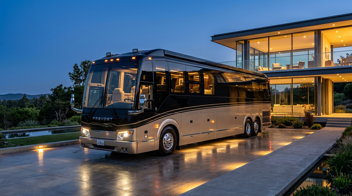 Aurelia Sovereign 45ft Prevost Luxury Carriage